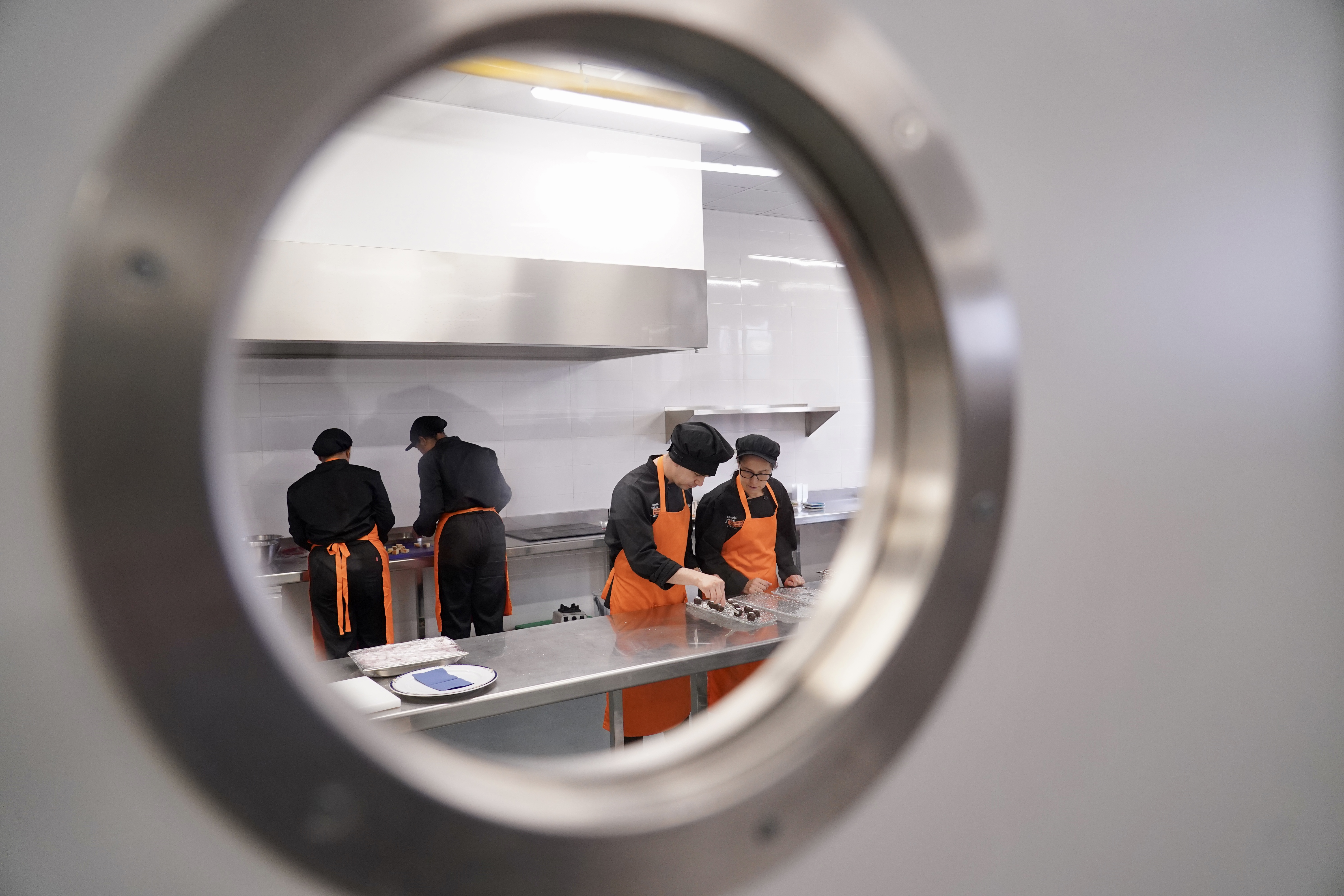 Alumnos de la Escuela Municipal de Hostelería y Alimentación