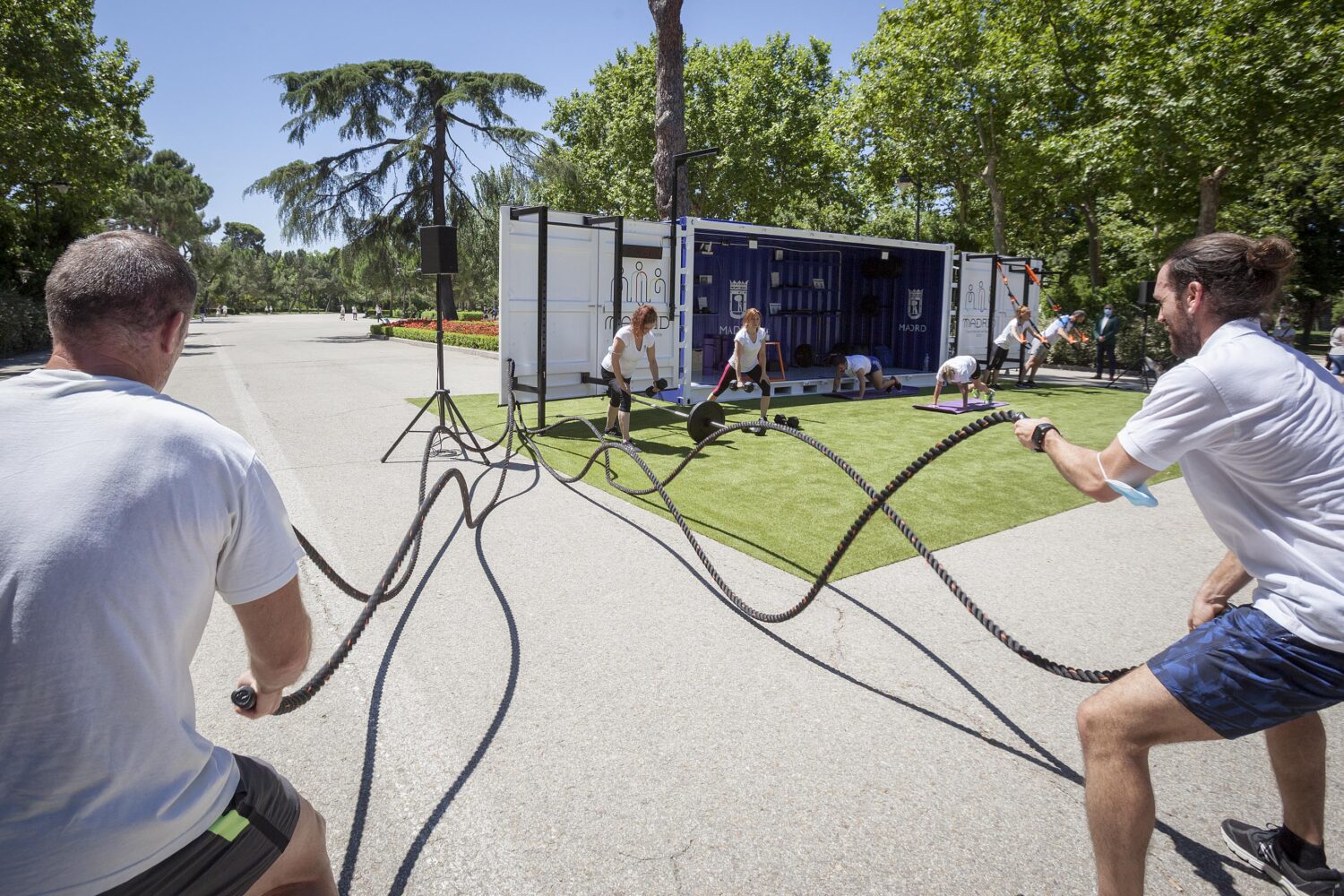 Gimnasio portátil CuboGym en el CDM San Blas