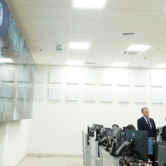 Sanz, durante su visita al CISEVI