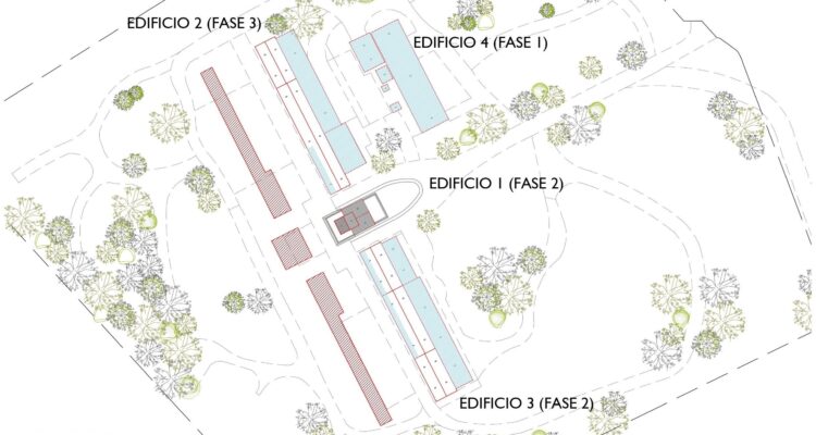 Infografía de las fases reforma Taller de Cantería