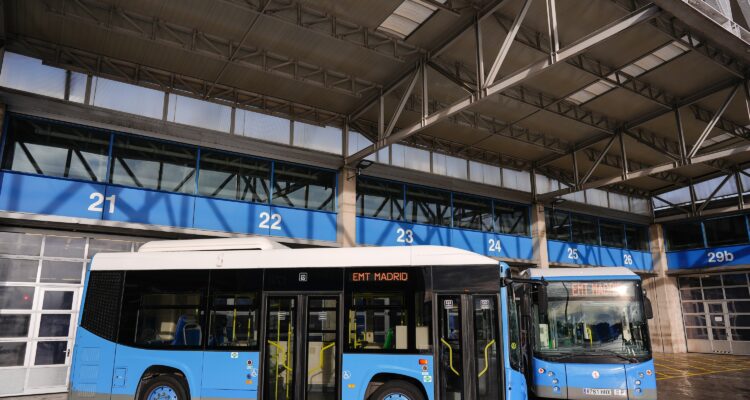 Imagen de los autobuses de EMT Madrid