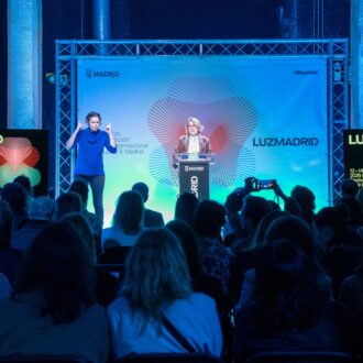 Rivera de la Cruz en la presentación del festival LuzMadrid 2026