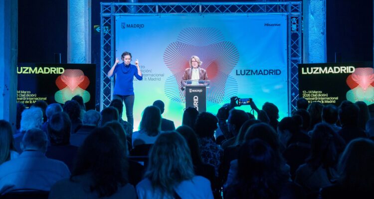 Rivera de la Cruz en la presentación del festival LuzMadrid 2026