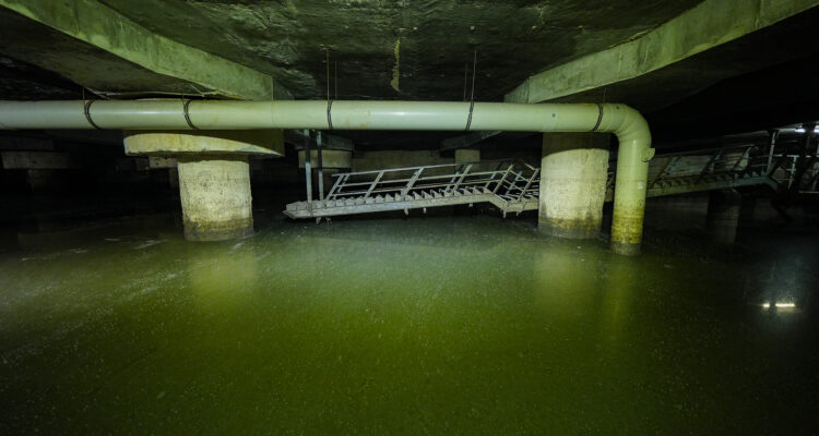 Almeida visita el tanque de tormentas de Arroyofresno y hace balance del uso de estas instalaciones