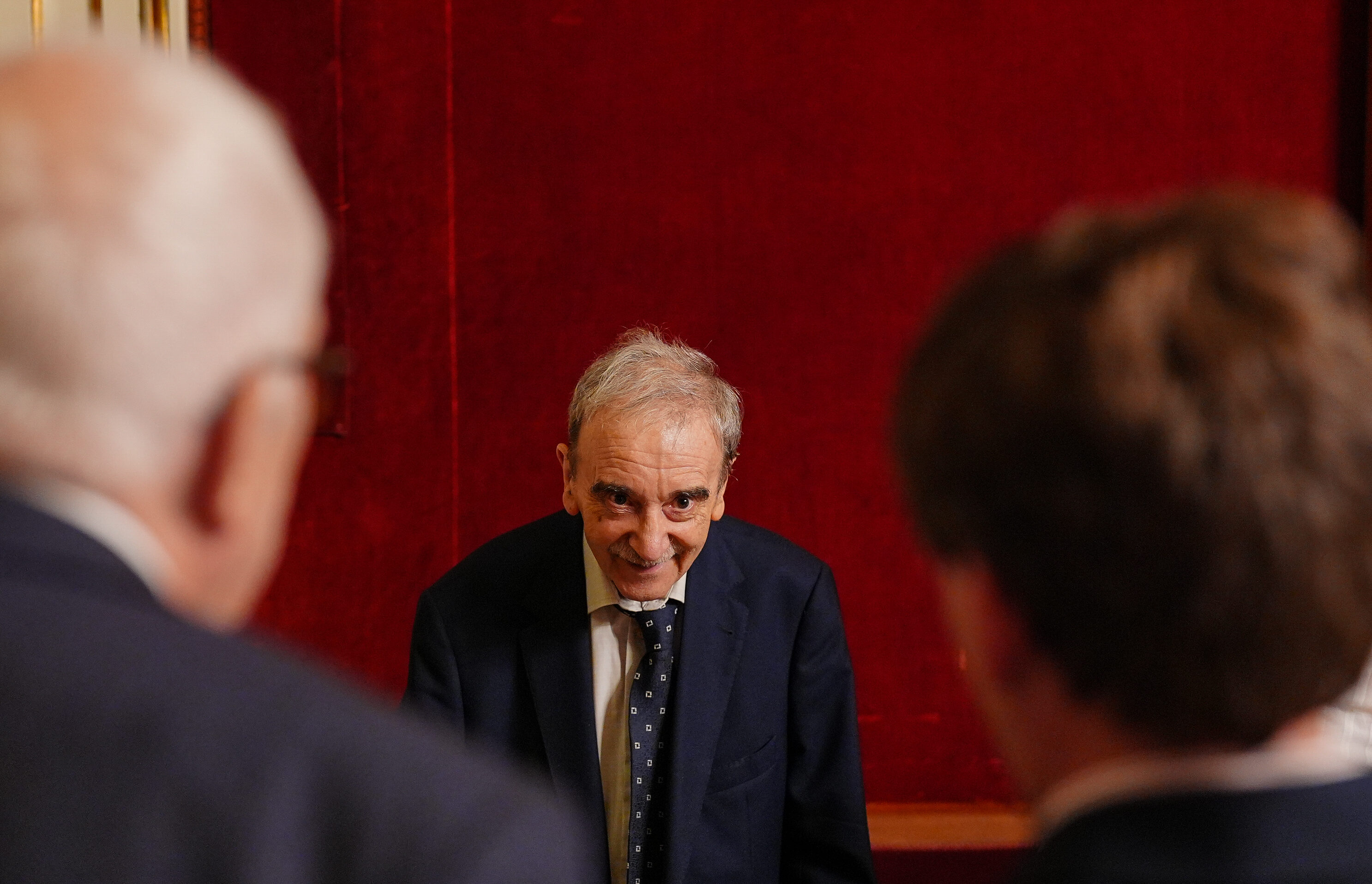 Manuel Longares durante la ceremonia de entrega del Premio Sentir Madrid, el pasado martes