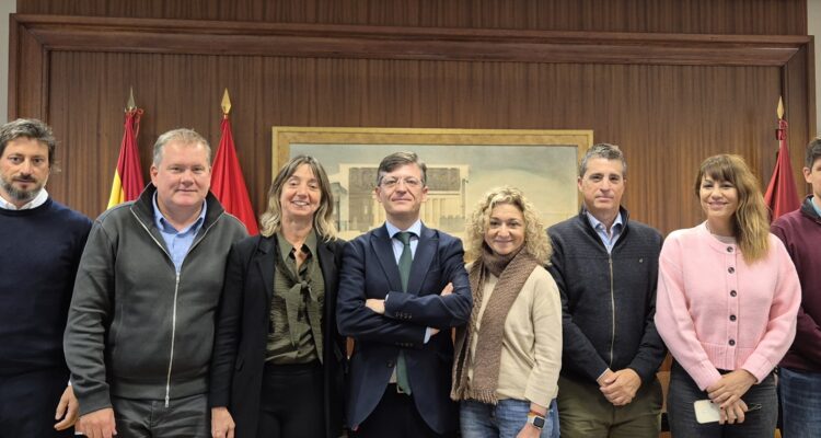 Páramo con representantes de la delegación de Buenos Aires