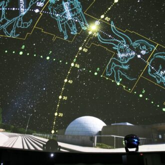 Sala de proyecciones del Planetario de Madrid