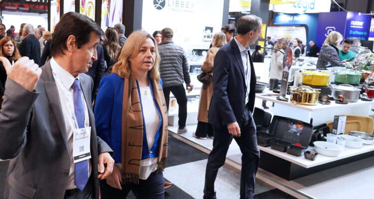 Sanz durante su visita a HIP Horeca Professional Expo