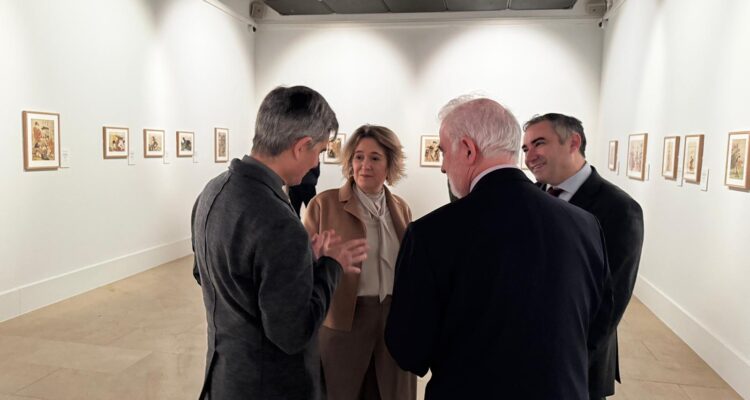 Rivera de la Cruz en la exposición 'Bellezas de un mundo flotante'