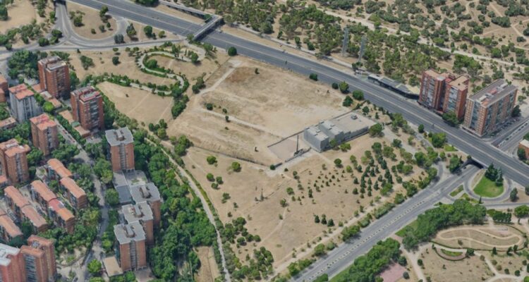 Espacio donde se ubicarán las tres colinas artificiales