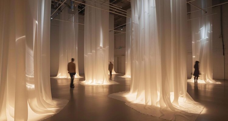 Instalación Luminal del IED Madrid en el festival LuzMadrid