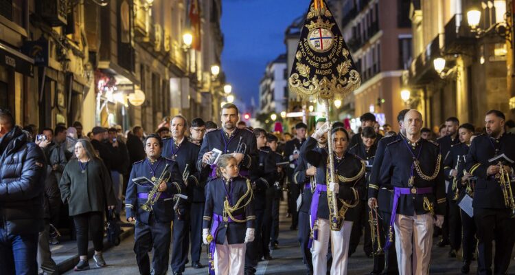 Desfile por Madrid con motivo del pregón de Semana Santa