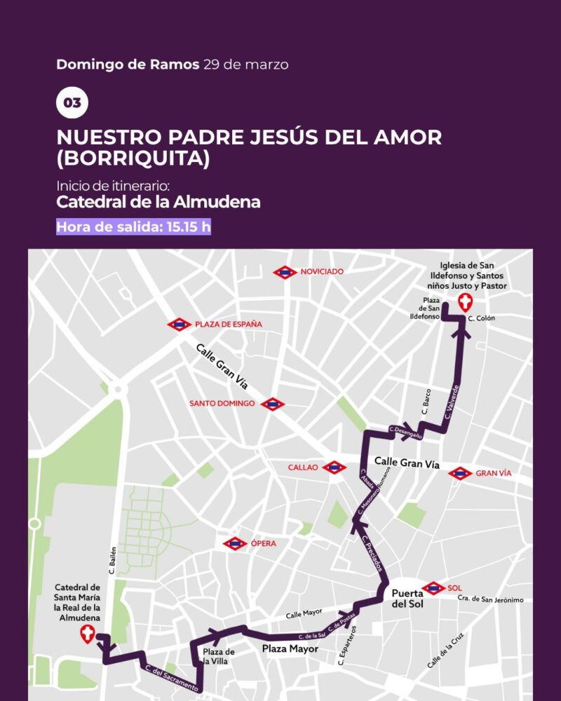 Semana Santa 2026 en Madrid: horarios y recorridos de las procesiones