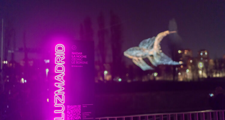 Imágenes de las instalaciones artísticas de LuzMadrid 2026