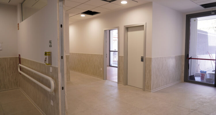 Obras del nuevo centro de día para mayores con deterioro cognitivo de la calle de Téllez