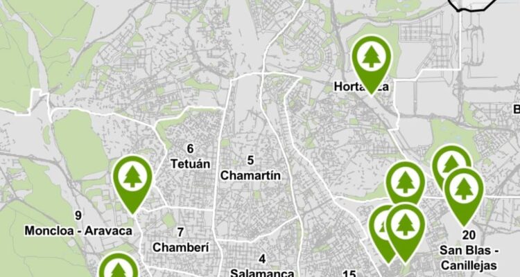 Audioguías y mapas interactivos de los parques de la ciudad
