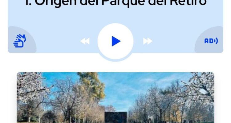 Audioguías y mapas interactivos de los parques de la ciudad