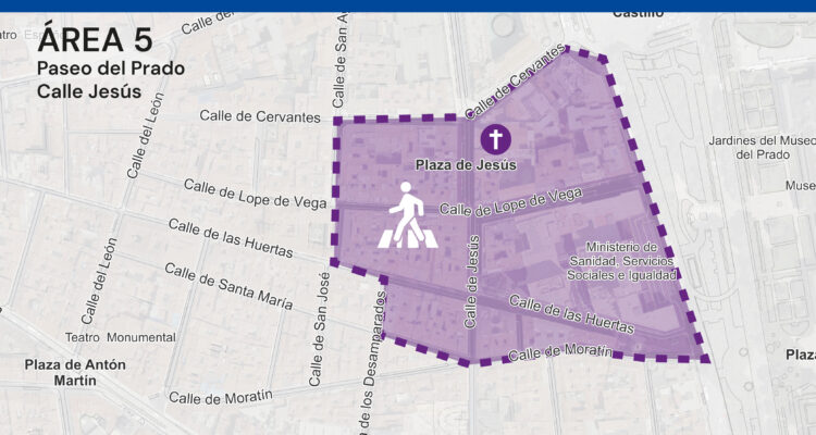 Área 5 paseo del Prado-calle de Jesús (Centro)