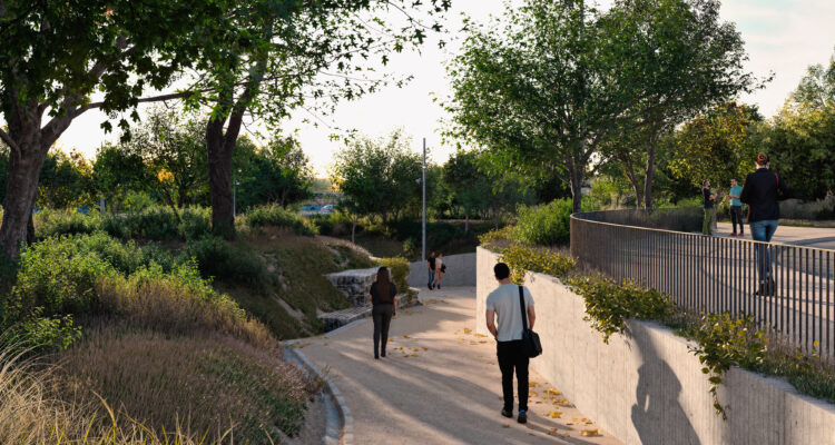 Recreación de la futura Colonia Manzanares