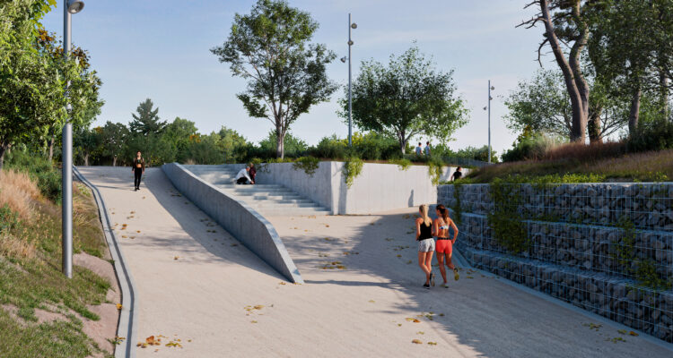 Recreación de la futura Colonia Manzanares