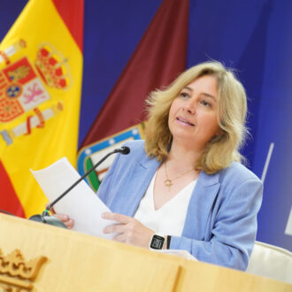 La vicealcaldesa y portavoz municipal, Inma Sanz, en la rueda de prensa posterior a la Junta de Gobierno