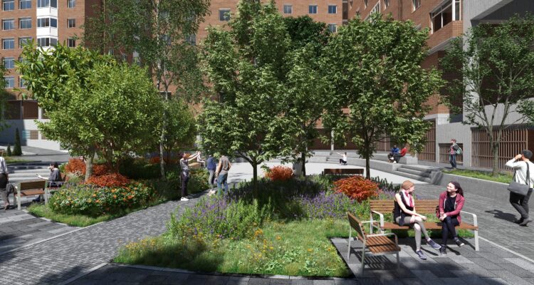 Recreación espacio estancial barrio de San Pascual