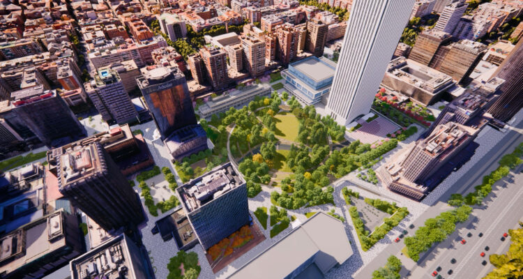 Recreación digital de la remodelación de AZCA