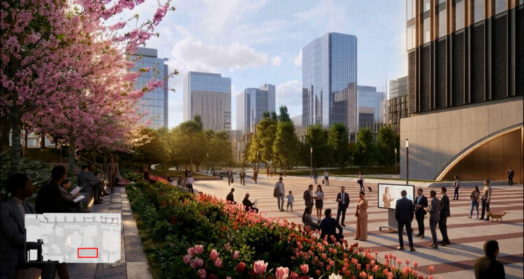 Recreación digital de la remodelación de AZCA