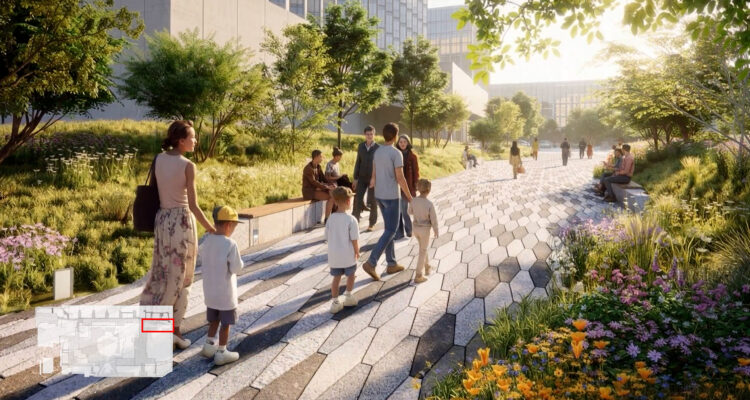 Recreación digital de la remodelación de AZCA