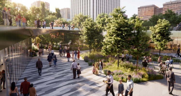 Recreación digital de la remodelación de AZCA