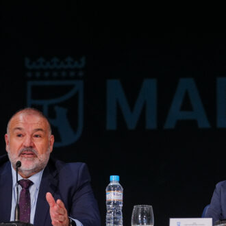 Almeida y Ramos en la rueda de prensa posterior a la Junta de Gobierno