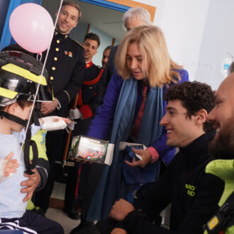 La vicealcaldesa y delegada de Seguridad y Emergencias, Inma Sanz, durante los actos con motivo de la festividad de San Juan de Dios