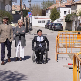 García Romero visita las obras de remodelación de la Colonia Manzanares
