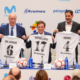 Almeida, en la presentación de Vicente del Bosque Football Academy 2026