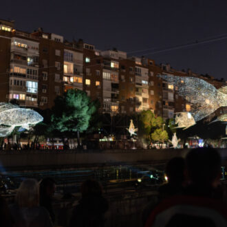 Imágenes de las instalaciones artísticas de LuzMadrid 2026