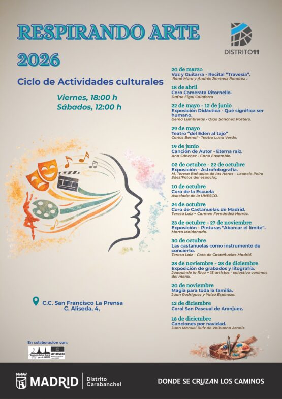 Cartel del ciclo Respirando Arte