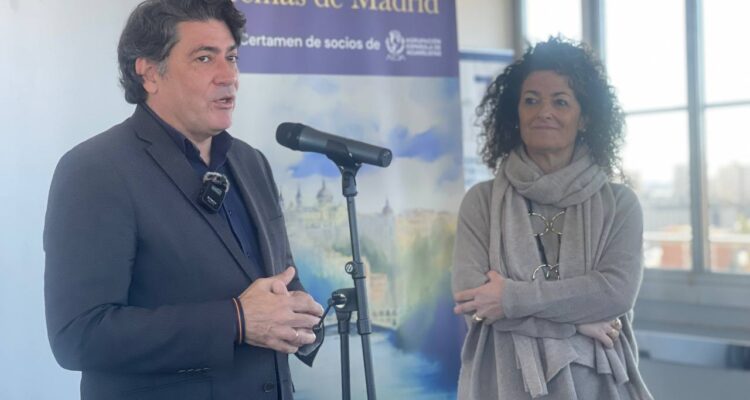 David Pérez, en la exposición ‘Temas de Madrid’