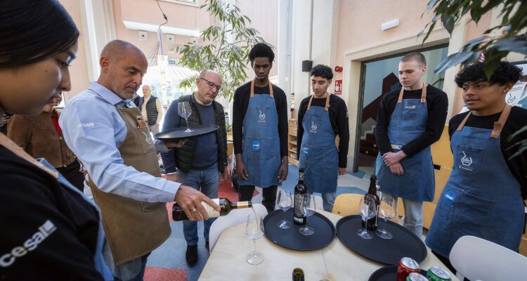 Fernández en su visita a La Quinta Cocina