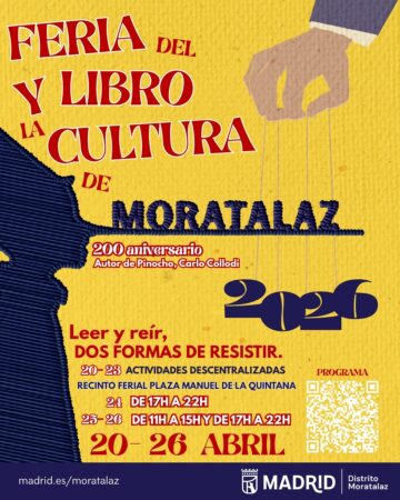 Imagen del cartel de la VI Feria del Libro y la Cultura de Moratalaz