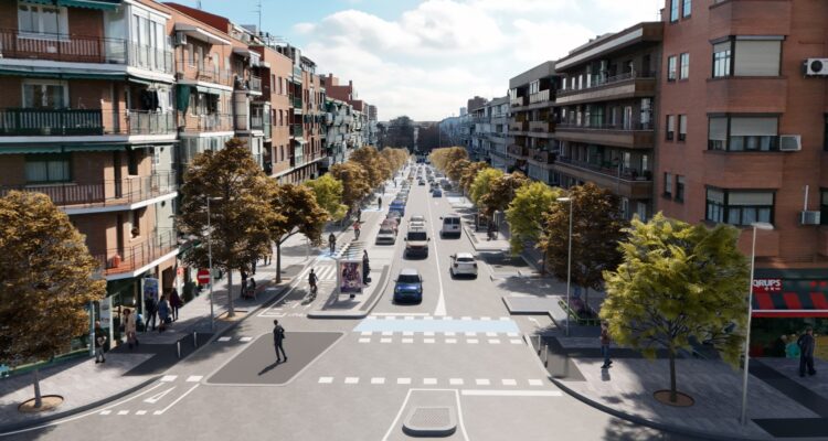 Recreación de la calle Oca