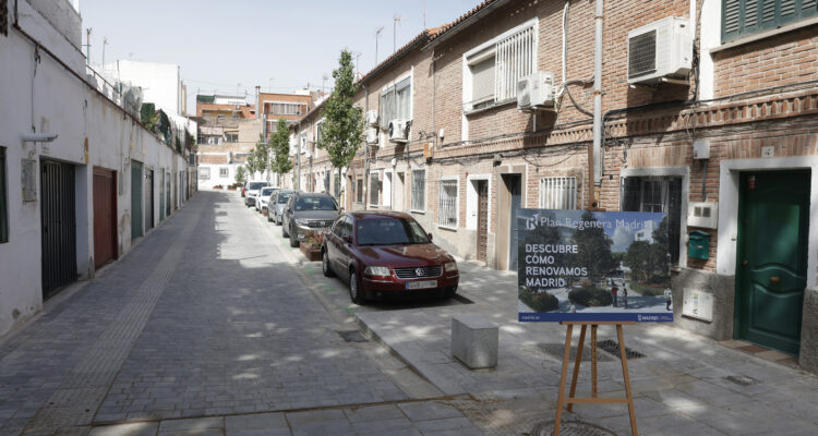 Calle incluida en la regeneración urbana de Colonia de Bomberos (Usera)