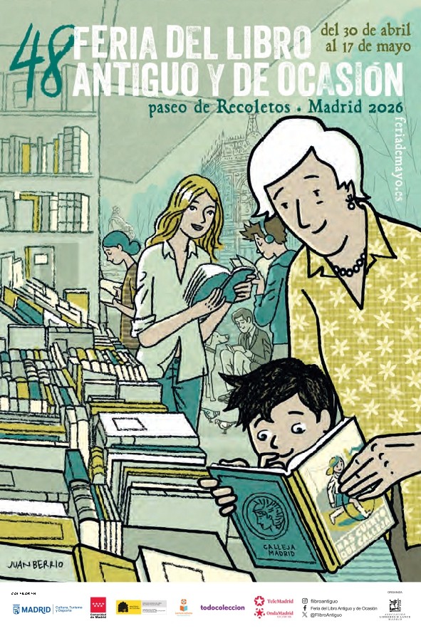 Imagen del cartel de la 48 Feria del Libro Antiguo y de Ocasión de Madrid