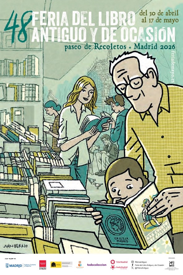 Imagen del cartel de la 48 Feria del Libro Antiguo y de Ocasión de Madrid
