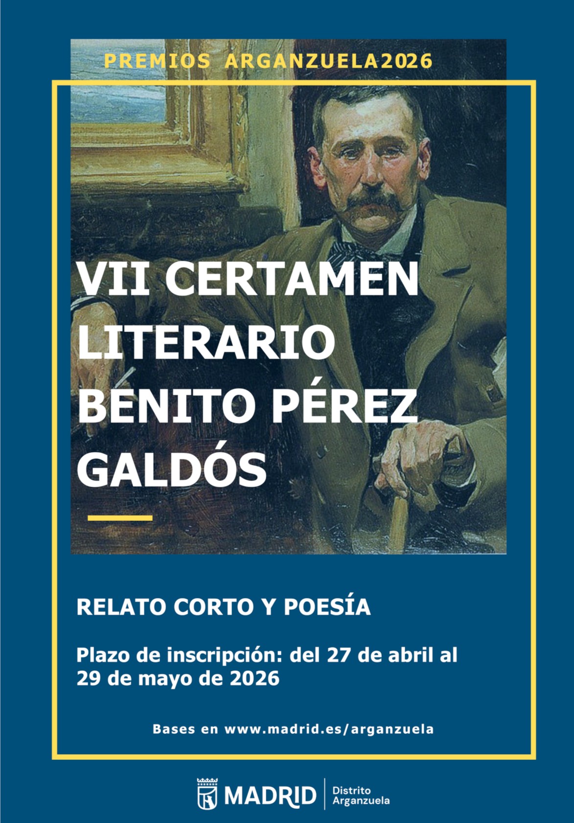 Cartel VII Certámen Literario Benito Pérez Galdós
