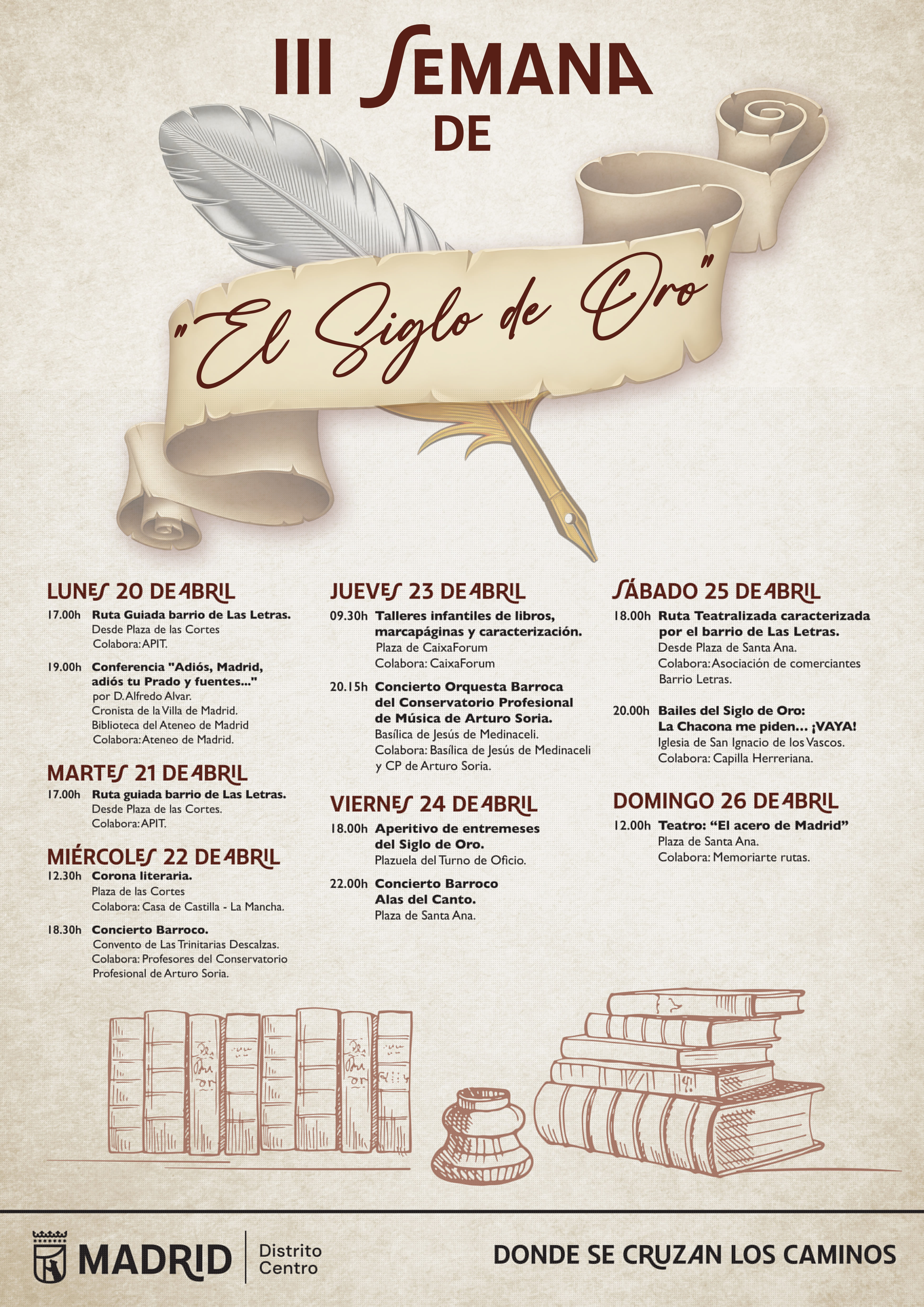 Imagen del cartel de la III Semana del Siglo de Oro