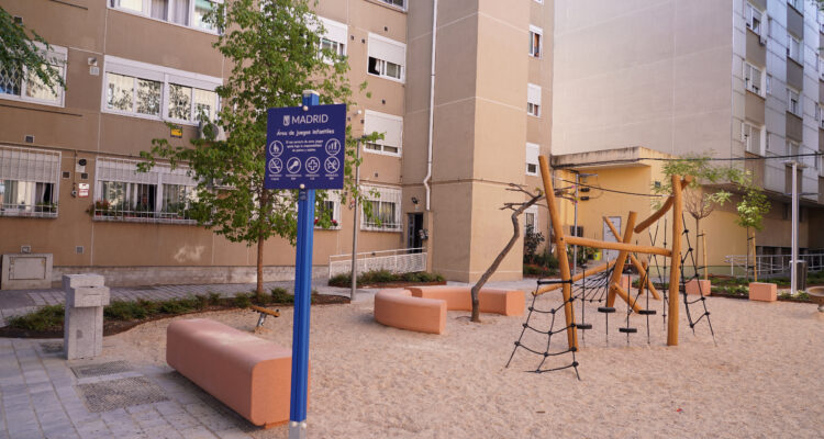Espacio infantil incluido en el Plan Regenera Madrid