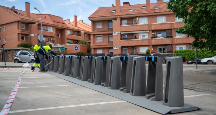 Estación de bicimad en Pozuelo de Alarcón