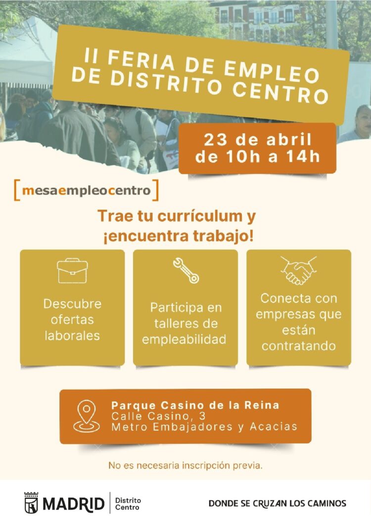 Cartel informativo II Feria de Empleo de Centro