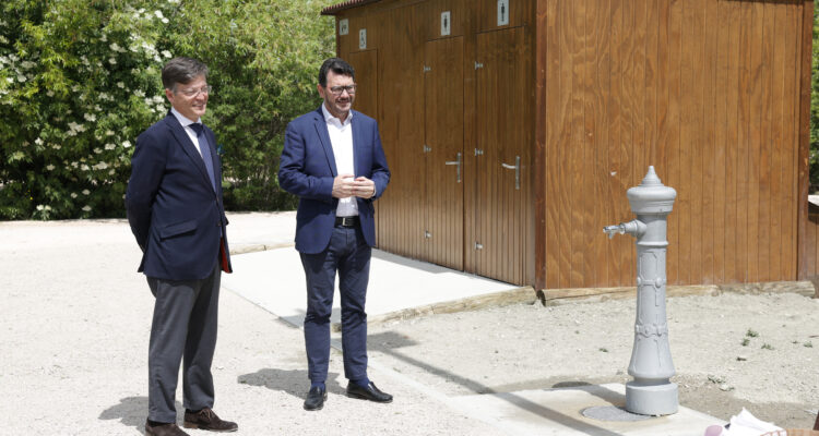 Fuente para beber instalada en el parque de La Gavia