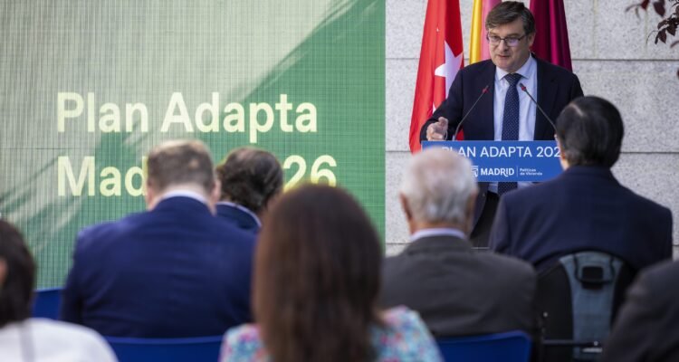 González en la presentación del Plan Adapta Madrid 2026